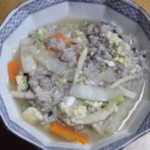 塩麹スープでサッパリ☆白菜が甘いクッパ